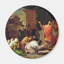 Rey alemán Perseus Before Aemilius Paulus por Peyr Imán De Frigorifico