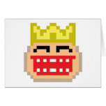 Rey del pixel felicitación