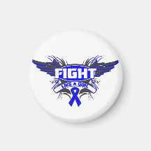 Reye's Syndrome Fight Like a Girl Wings Magnets