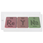 Reyna  as Rhenium Yttrium Sodium Custom Rack Cards