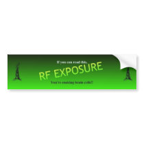 RF Exposure bumper stickers