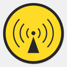 rf Warning Symbol Sticker