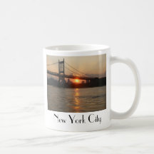 "RFK Bridge at Sunset" New York City Mug