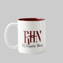 Rh Negative Cup mugs
