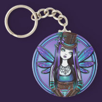 "Rhapsody" Gothic Absinthe Fairy Art Keychain keychains