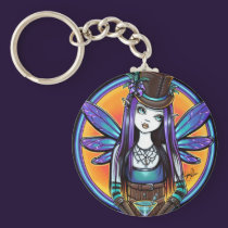 "Rhapsody" Gothic Absinthe Fairy Art Keychain keychains