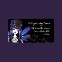 "Rhapsody" Gothic Absinthe Fairy Art Labels labels