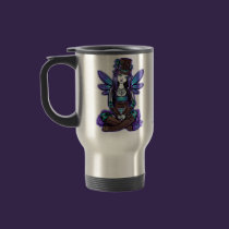 "Rhapsody" Gothic Absinthe Fairy Art Travel Mug