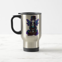 "Rhapsody" Gothic Absinthe Fairy Art Travel Mug