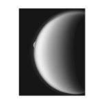 Rhea Emerges from Titan Postcard