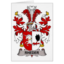 Rheder Family Crest cards