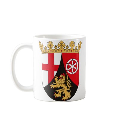 Rheinland Pfalz Coat of Arms Mug by FlagTshirts