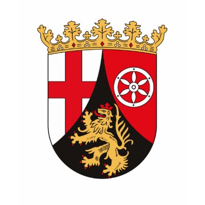 Rheinland Pfalz Coat of Arms T-shirt by FlagTshirts