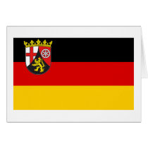 Rheinland-Pfalz Flag Greeting Card