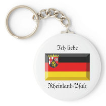 Rheinland-Pfalz Flag Gem Keychain