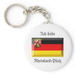 Rheinland-Pfalz Flag Gem Keychain