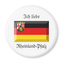 Rheinland-Pfalz Flag Gem magnets by Vexillophile Rheinland-Pfalz Flag Gem magnets