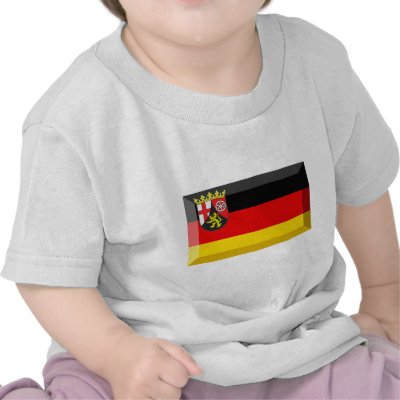 Rheinland-Pfalz Flag Gem Tee Shirt by Vexillophile