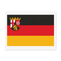 Rheinland Pfalz Flag Postcard