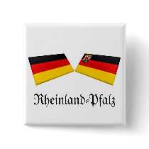 Rheinland-Pfalz, Germany Flag Tiles buttons