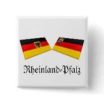 Rheinland-Pfalz, Germany Flag Tiles buttons