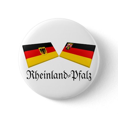 Rheinland-Pfalz, Germany Flag Tiles Button by Vexillophile