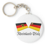Rheinland-Pfalz, Germany Flag Tiles Keychains