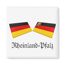 Rheinland-Pfalz, Germany Flag Tiles magnets by Vexillophile Rheinland-Pfalz, Germany Flag Tiles magnets
