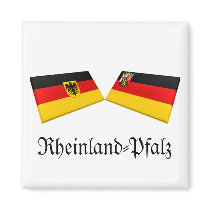 Rheinland-Pfalz, Germany Flag Tiles magnets by Vexillophile Rheinland-Pfalz, Germany Flag Tiles magnets