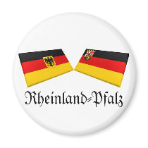 Rheinland-Pfalz, Germany Flag Tiles magnets by Vexillophile Rheinland-Pfalz, Germany Flag Tiles magnets