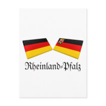 Rheinland-Pfalz, Germany Flag Tiles postcards