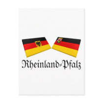 Rheinland-Pfalz, Germany Flag Tiles postcards