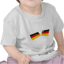 Rheinland-Pfalz, Germany Flag Tiles t-shirts by Vexillophile Rheinland-Pfalz, Germany Flag Tiles t-shirts