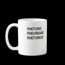 RHETORIC RHETORIQUE RHETORICK mugs