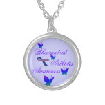 Rheumatoid Arthritis Awareness Butterfly Necklace necklaces