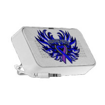Rheumatoid Arthritis Awareness Heart Wings iPod Speaker