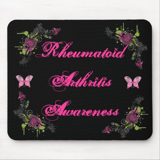 Rheumatoid Arthritis Awareness Mousepad Butterfly Zazzle