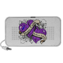 Rheumatoid Arthritis Hope Faith Dual Hearts Laptop Speakers
