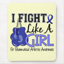 Rheumatoid Arthritis I Fight Like A Girl 15.5 Mouse Pads