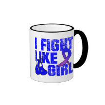 Rheumatoid Arthritis I Fight Like A Girl (Grunge) Coffee Mugs