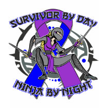 Rheumatoid Arthritis Survivor By Day Ninja Night Tshirts