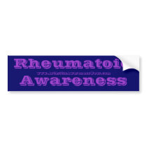 RheumatoidAwareness - in the RA awareness colors! bumper stickers