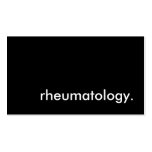 rheumatology. business card template