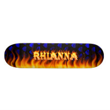 Rhianna real fire Skatersollie skateboard