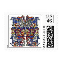 Rhiannon's Birds Knotwork Postage postage