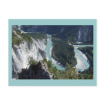 Rhine in the gorge, Graubünden postcards