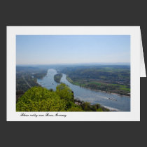 Rhine valley near Bonn, Germany cards