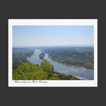 Rhine valley near Bonn, Germany postcards