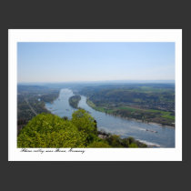 Rhine valley near Bonn, Germany postcards