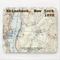Rhinebeck Historic Map mousepad mousepads